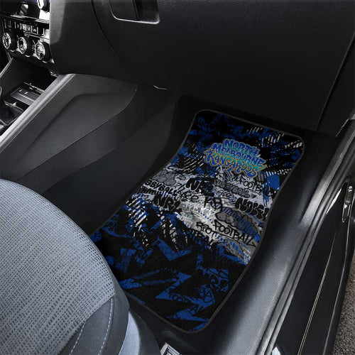 North Melbourne Kangaroos Car Mats Urban Graffiti Street Art - Bold Abstract Spray Paint