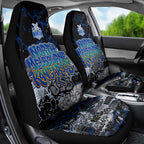 North Melbourne Kangaroos Car Seat Cover Urban Graffiti Street Art - Bold Abstract Spray Paint
