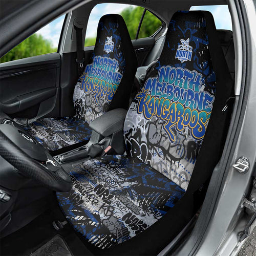 North Melbourne Kangaroos Car Seat Cover Urban Graffiti Street Art - Bold Abstract Spray Paint