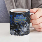 North Melbourne Kangaroos Ceramic Mug Urban Graffiti Street Art - Bold Abstract Spray Paint