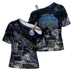 North Melbourne Kangaroos Cross Shoulder Shirt Urban Graffiti Street Art - Bold Abstract Spray Paint