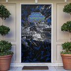 North Melbourne Kangaroos Door Cover Urban Graffiti Street Art - Bold Abstract Spray Paint