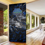 North Melbourne Kangaroos Door Cover Urban Graffiti Street Art - Bold Abstract Spray Paint