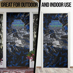 North Melbourne Kangaroos Door Cover Urban Graffiti Street Art - Bold Abstract Spray Paint