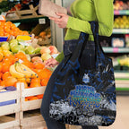 North Melbourne Kangaroos Grocery Bag Urban Graffiti Street Art - Bold Abstract Spray Paint