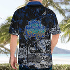 North Melbourne Kangaroos Hawaiian Shirt Urban Graffiti Street Art - Bold Abstract Spray Paint