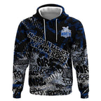 North Melbourne Kangaroos Hoodie Urban Graffiti Street Art - Bold Abstract Spray Paint