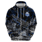 North Melbourne Kangaroos Hoodie Urban Graffiti Street Art - Bold Abstract Spray Paint