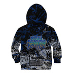North Melbourne Kangaroos Kid Hoodie Urban Graffiti Street Art - Bold Abstract Spray Paint