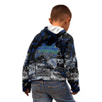 North Melbourne Kangaroos Kid Hoodie Urban Graffiti Street Art - Bold Abstract Spray Paint