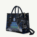 North Melbourne Kangaroos Leather Bag Urban Graffiti Street Art - Bold Abstract Spray Paint