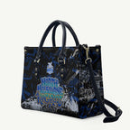 North Melbourne Kangaroos Leather Bag Urban Graffiti Street Art - Bold Abstract Spray Paint