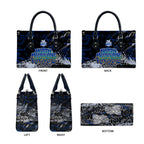North Melbourne Kangaroos Leather Bag Urban Graffiti Street Art - Bold Abstract Spray Paint