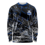 North Melbourne Kangaroos Long Sleeve Shirt Urban Graffiti Street Art - Bold Abstract Spray Paint