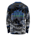 North Melbourne Kangaroos Long Sleeve Shirt Urban Graffiti Street Art - Bold Abstract Spray Paint