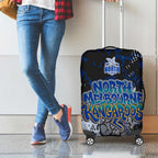 North Melbourne Kangaroos Luggage Cover Urban Graffiti Street Art - Bold Abstract Spray Paint