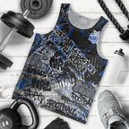 North Melbourne Kangaroos Men Tank Top Urban Graffiti Street Art - Bold Abstract Spray Paint