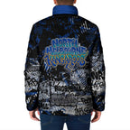 North Melbourne Kangaroos Padded Jacket Urban Graffiti Street Art - Bold Abstract Spray Paint