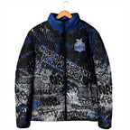 North Melbourne Kangaroos Padded Jacket Urban Graffiti Street Art - Bold Abstract Spray Paint