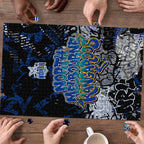 North Melbourne Kangaroos Puzzle Urban Graffiti Street Art - Bold Abstract Spray Paint
