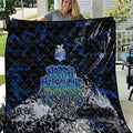 North Melbourne Kangaroos Quilt Urban Graffiti Street Art - Bold Abstract Spray Paint