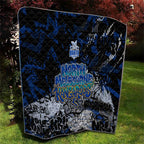 North Melbourne Kangaroos Quilt Urban Graffiti Street Art - Bold Abstract Spray Paint