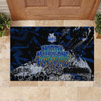 North Melbourne Kangaroos Rubber Doormat Urban Graffiti Street Art - Bold Abstract Spray Paint
