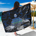 North Melbourne Kangaroos Sarong Urban Graffiti Street Art - Bold Abstract Spray Paint