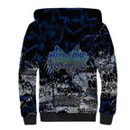 North Melbourne Kangaroos Sherpa Hoodie Urban Graffiti Street Art - Bold Abstract Spray Paint
