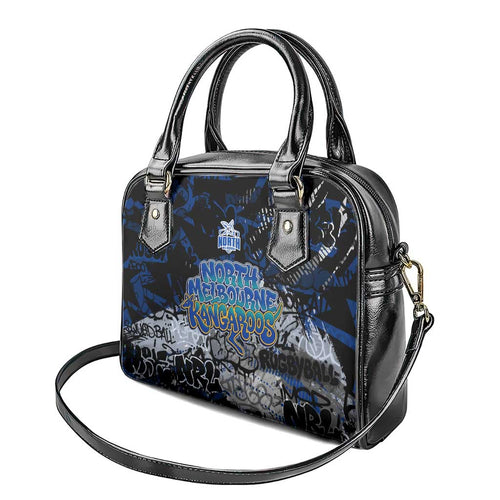 North Melbourne Kangaroos Shoulder Handbag Urban Graffiti Street Art - Bold Abstract Spray Paint