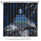 North Melbourne Kangaroos Shower Curtain Urban Graffiti Street Art - Bold Abstract Spray Paint