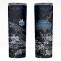 North Melbourne Kangaroos Skinny Tumbler Urban Graffiti Street Art - Bold Abstract Spray Paint