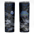 North Melbourne Kangaroos Skinny Tumbler Urban Graffiti Street Art - Bold Abstract Spray Paint
