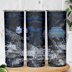 North Melbourne Kangaroos Skinny Tumbler Urban Graffiti Street Art - Bold Abstract Spray Paint