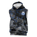 North Melbourne Kangaroos Sleeveless Hoodie Urban Graffiti Street Art - Bold Abstract Spray Paint