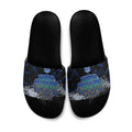 North Melbourne Kangaroos Slide Sandals Urban Graffiti Street Art - Bold Abstract Spray Paint