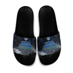 North Melbourne Kangaroos Slide Sandals Urban Graffiti Street Art - Bold Abstract Spray Paint