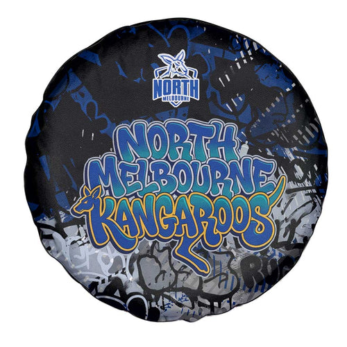 North Melbourne Kangaroos Spare Tire Cover Urban Graffiti Street Art - Bold Abstract Spray Paint
