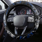 North Melbourne Kangaroos Steering Wheel Cover Urban Graffiti Street Art - Bold Abstract Spray Paint