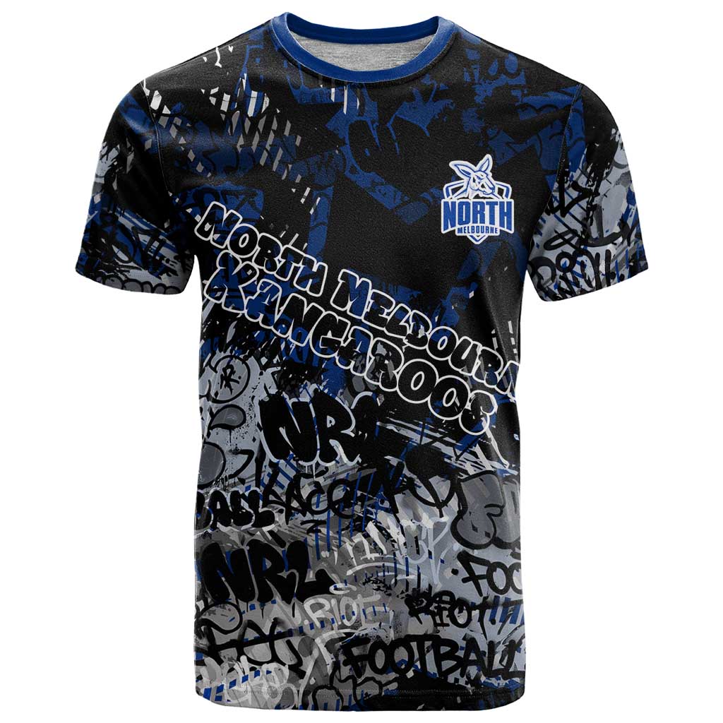 North Melbourne Kangaroos T Shirt Urban Graffiti Street Art - Bold Abstract Spray Paint