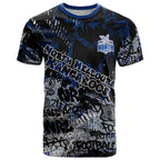 North Melbourne Kangaroos T Shirt Urban Graffiti Street Art - Bold Abstract Spray Paint