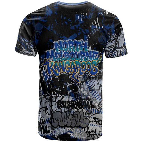 North Melbourne Kangaroos T Shirt Urban Graffiti Street Art - Bold Abstract Spray Paint