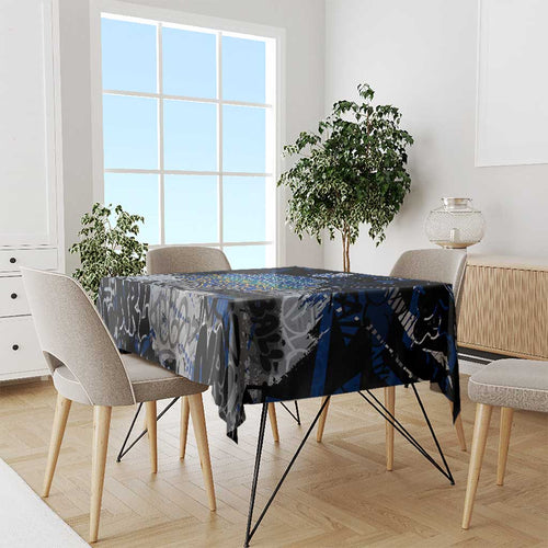 North Melbourne Kangaroos Tablecloth Urban Graffiti Street Art - Bold Abstract Spray Paint