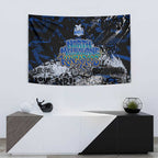 North Melbourne Kangaroos Tapestry Urban Graffiti Street Art - Bold Abstract Spray Paint