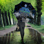 North Melbourne Kangaroos Umbrella Urban Graffiti Street Art - Bold Abstract Spray Paint