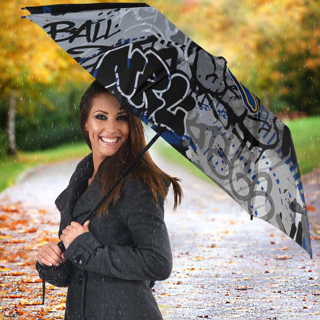 North Melbourne Kangaroos Umbrella Urban Graffiti Street Art - Bold Abstract Spray Paint