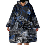 North Melbourne Kangaroos Wearable Blanket Hoodie Urban Graffiti Street Art - Bold Abstract Spray Paint