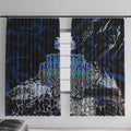 North Melbourne Kangaroos Window Curtain Urban Graffiti Street Art - Bold Abstract Spray Paint