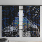 North Melbourne Kangaroos Window Curtain Urban Graffiti Street Art - Bold Abstract Spray Paint