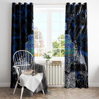 North Melbourne Kangaroos Window Curtain Urban Graffiti Street Art - Bold Abstract Spray Paint